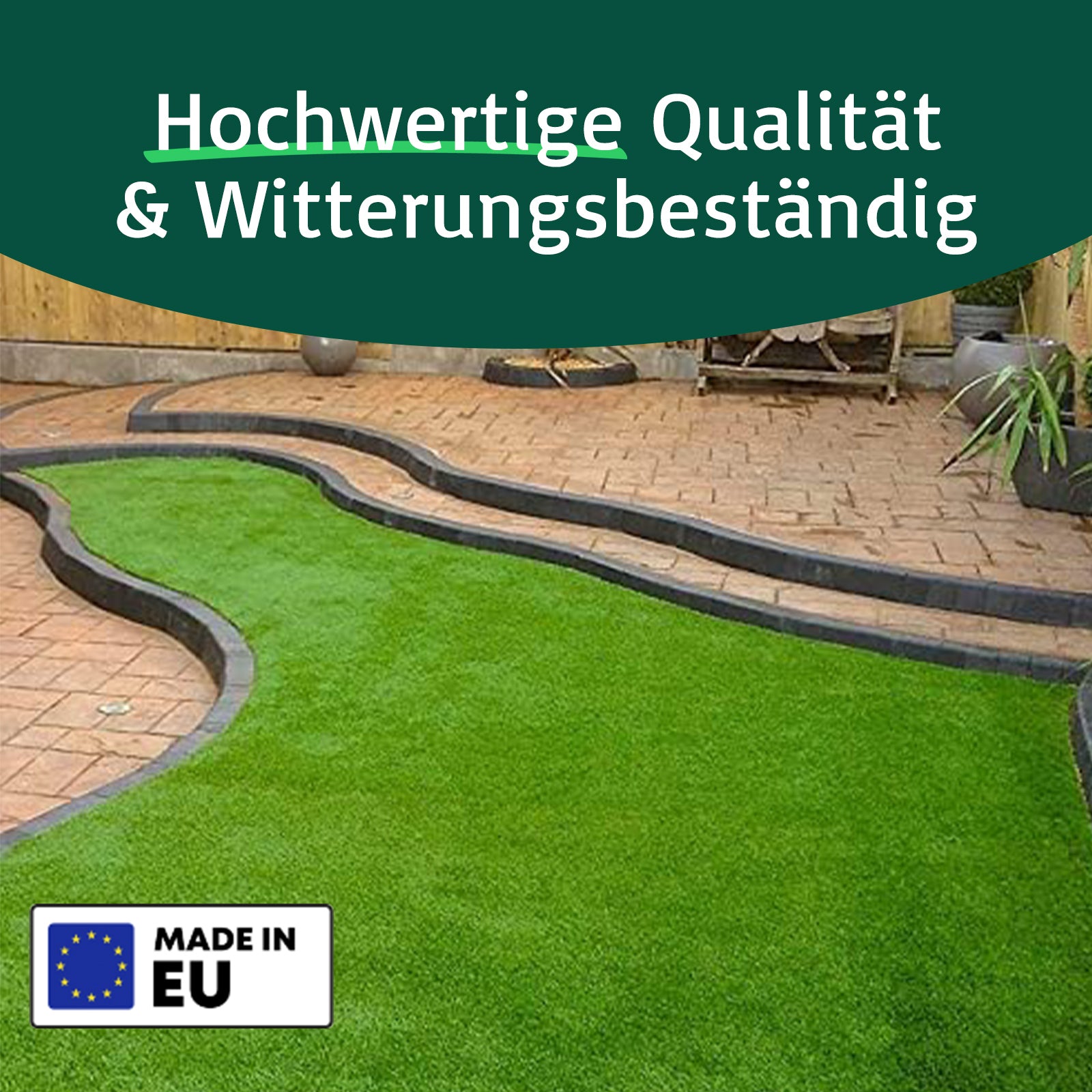 Kunstrasen Cambridge | Höhe: 25 mm | Gewicht: 1500 g/m²