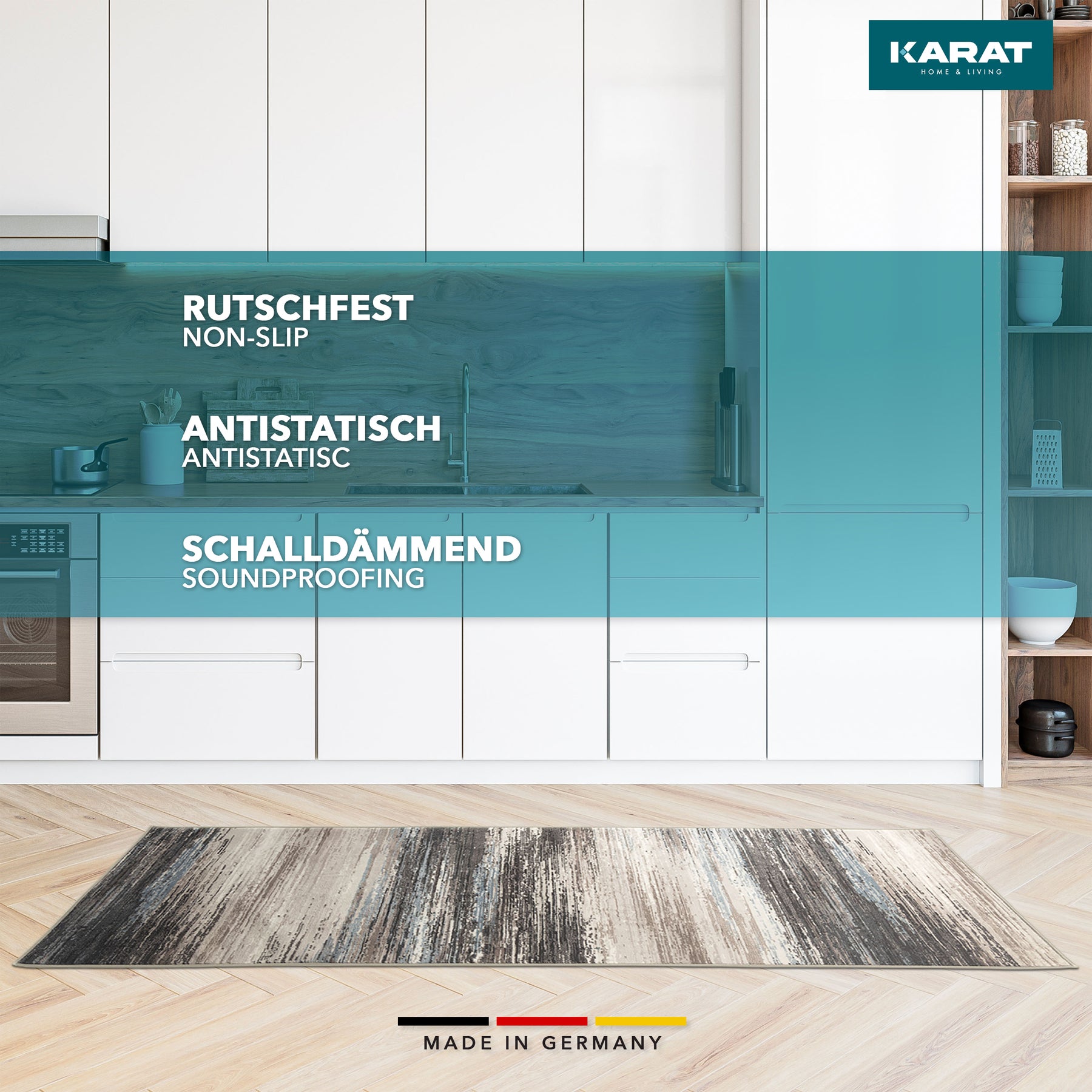 Teppich-Läufer nach Maß | Archway | Multi-Läufer | Moderner Wohnteppich