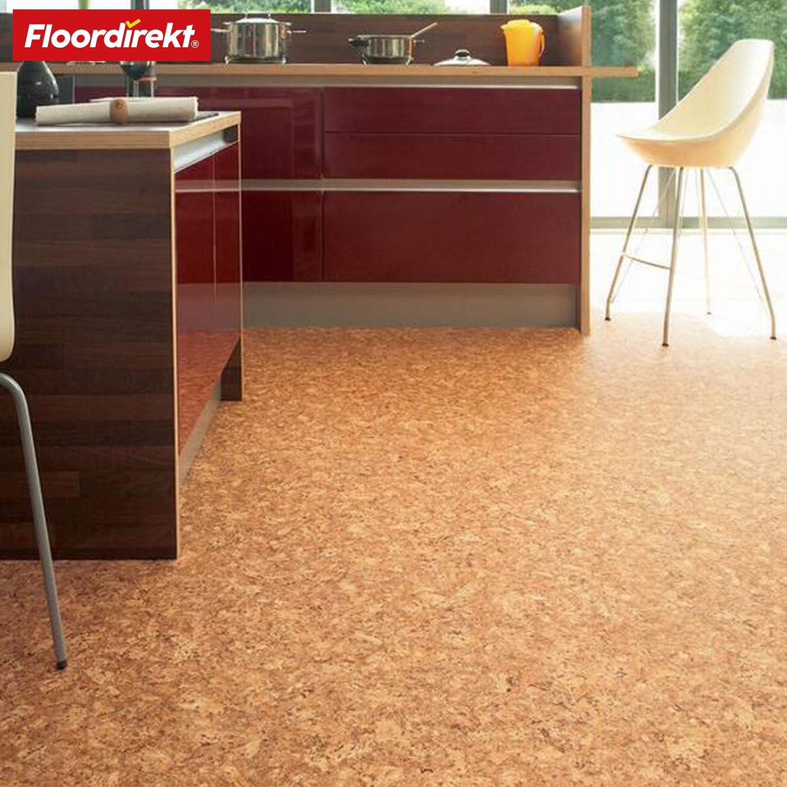 CV-Belag | Kyara 620M | Robuster Vinylbelag mit Naturkork-Optik und Schallabsorption