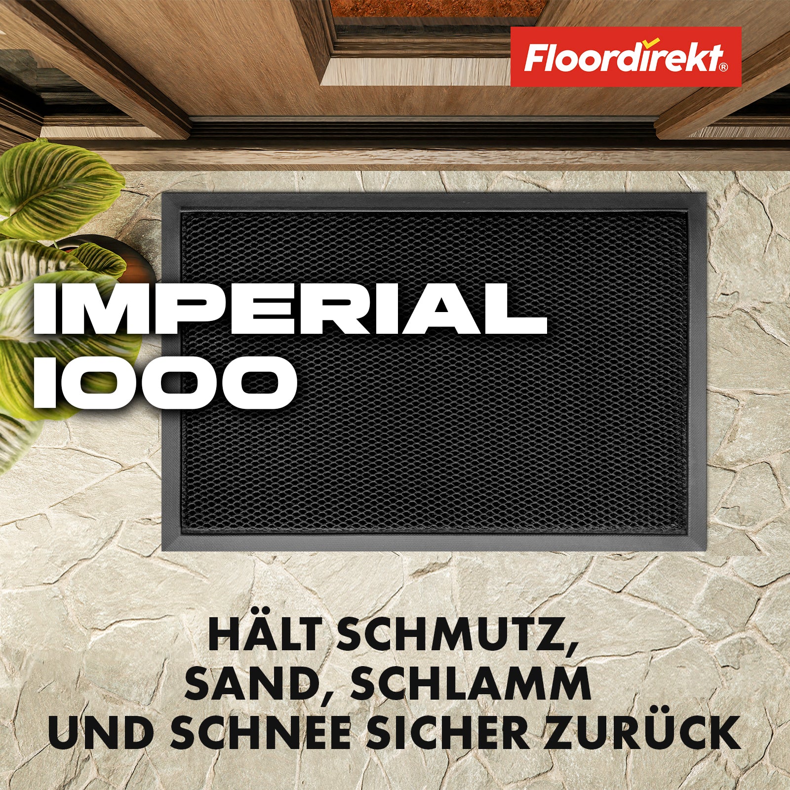 Fussmatte | Imperial 1000 | Innovatives 3D-Netz zur effektiven Filterung | Verfügbar in 2 Farben und 3 Größen