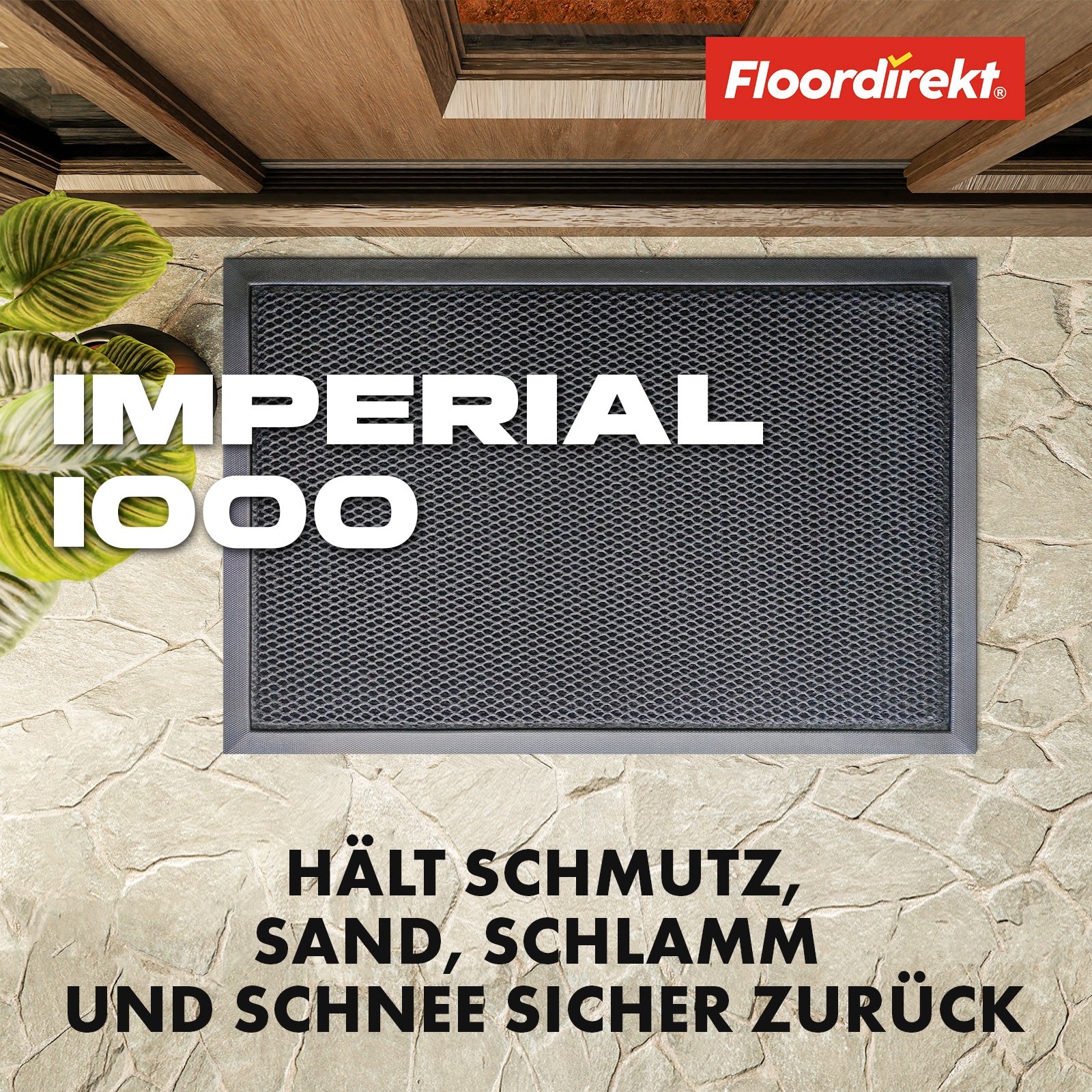 Fussmatte | Imperial 1000 | Innovatives 3D-Netz zur effektiven Filterung | Verfügbar in 2 Farben und 3 Größen