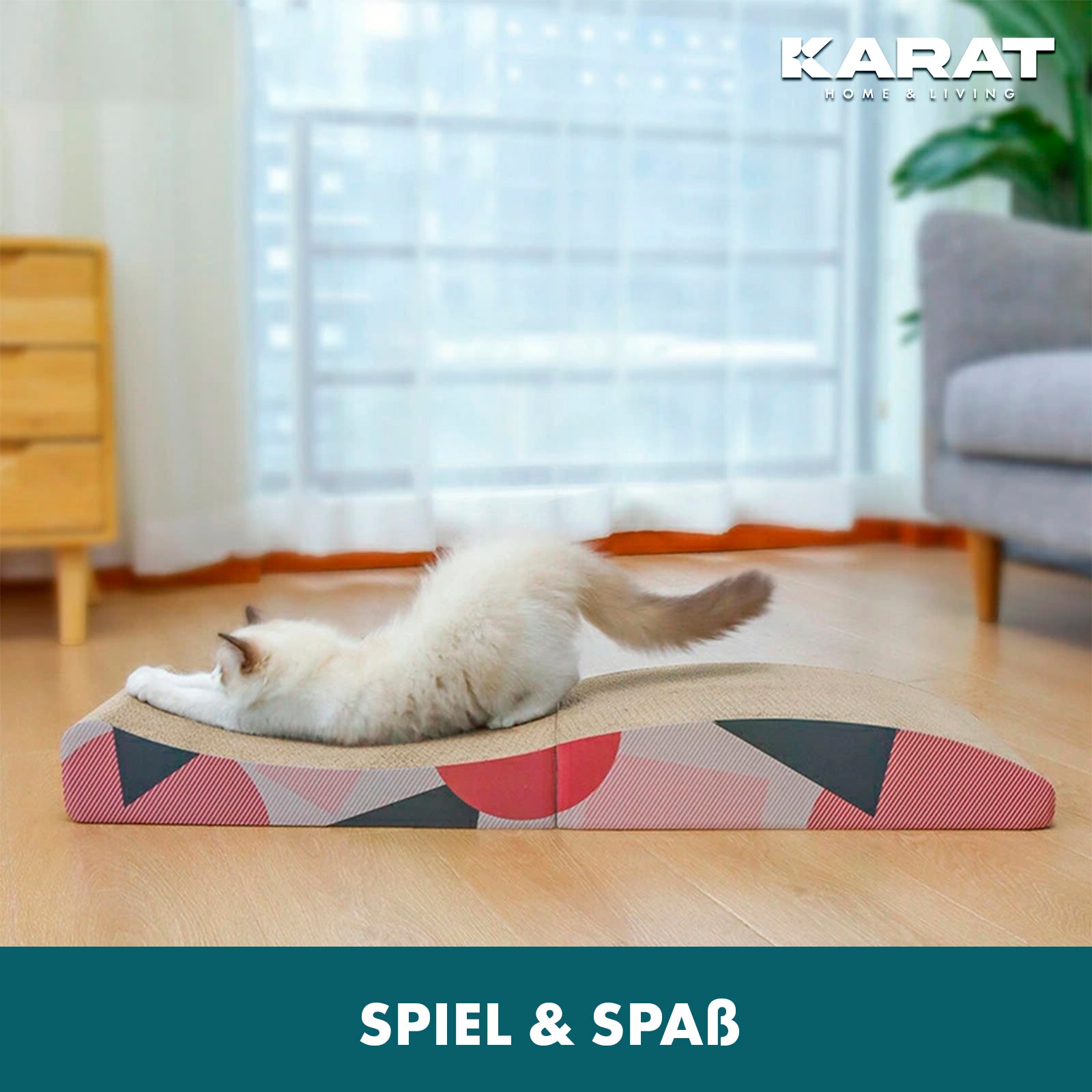 Kratzpappe für Katzen | Kratzmöbel aus Qualitäts-Pappe | Kratzbrett in drei Ausführungen