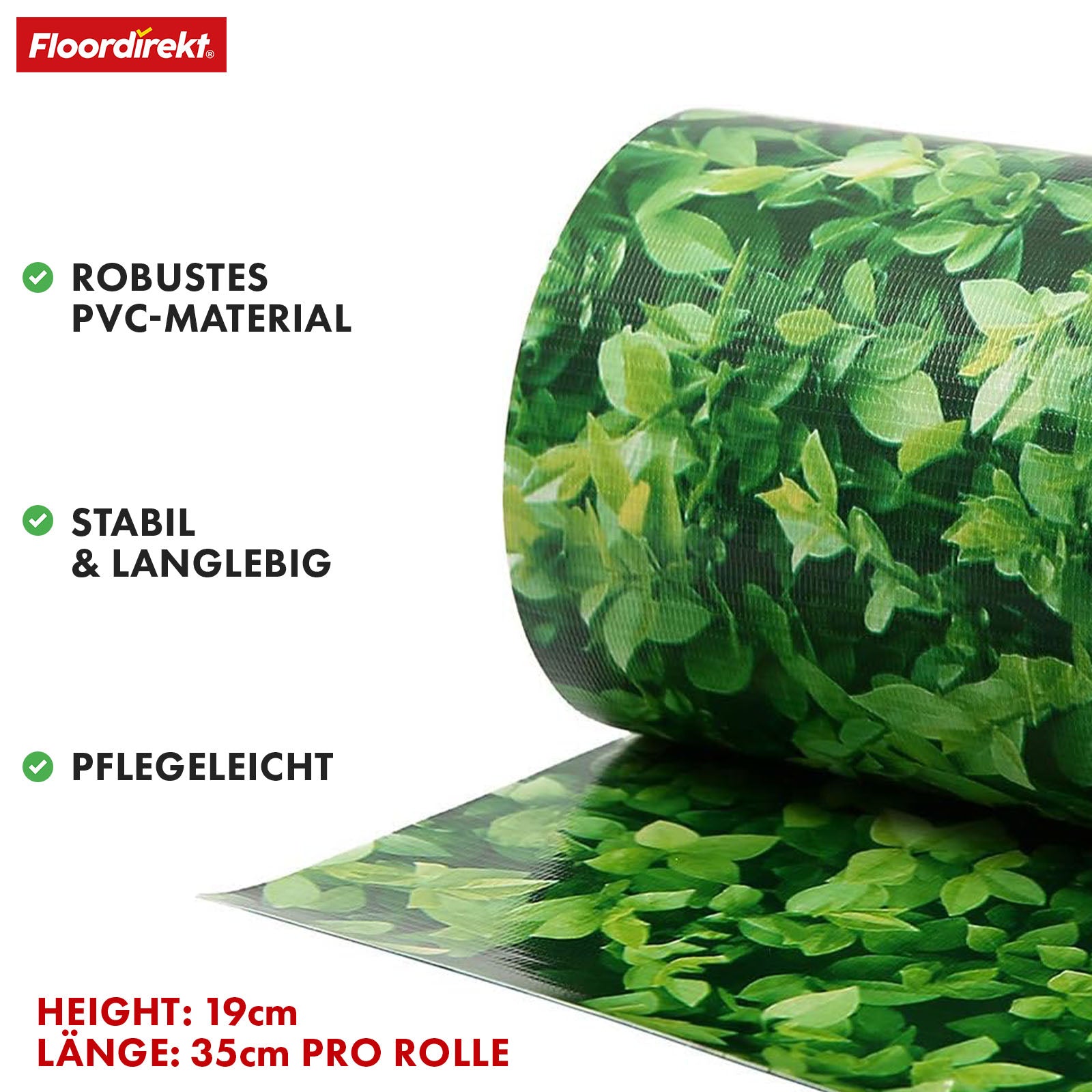 PVC-Sichtschutzstreifen | Für Gittermatten-Zäune | 3 Farben + 4 Designs