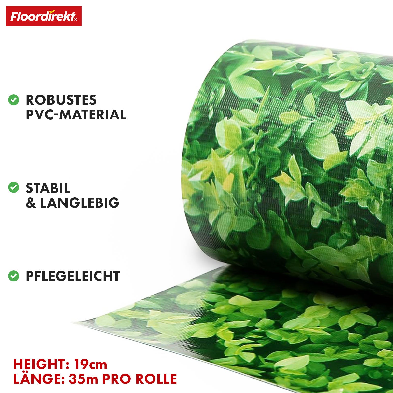 PVC-Sichtschutzstreifen | Für Gittermatten-Zäune | 3 Farben + 4 Designs