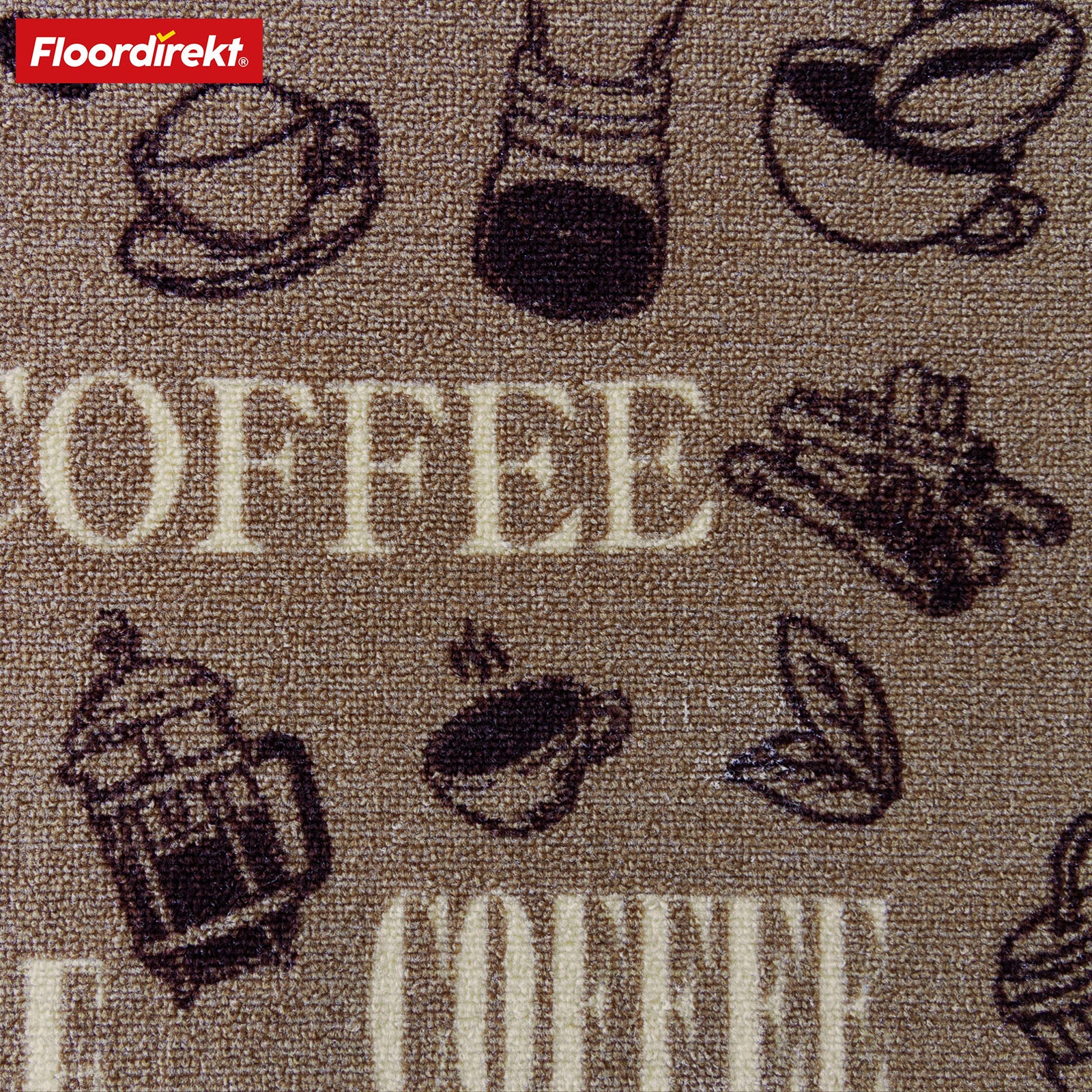 Teppich-Läufer nach Maß | Coffee | Kaffee-Motive, Rutschhemmend, Individuell Anpassbar
