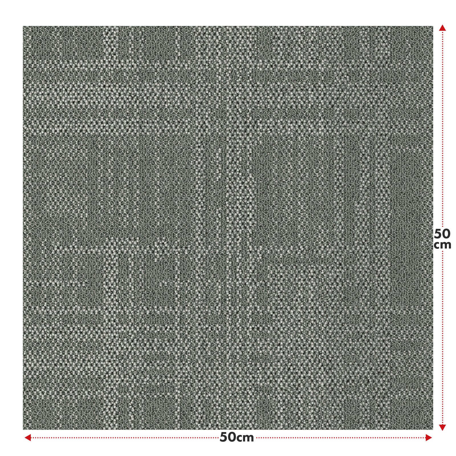 Teppichfliesen | Luzern | 50 x 50 cm | Komfortabel, schalldämmend & für Fußbodenheizung geeignet | In 4 Farben erhältlich