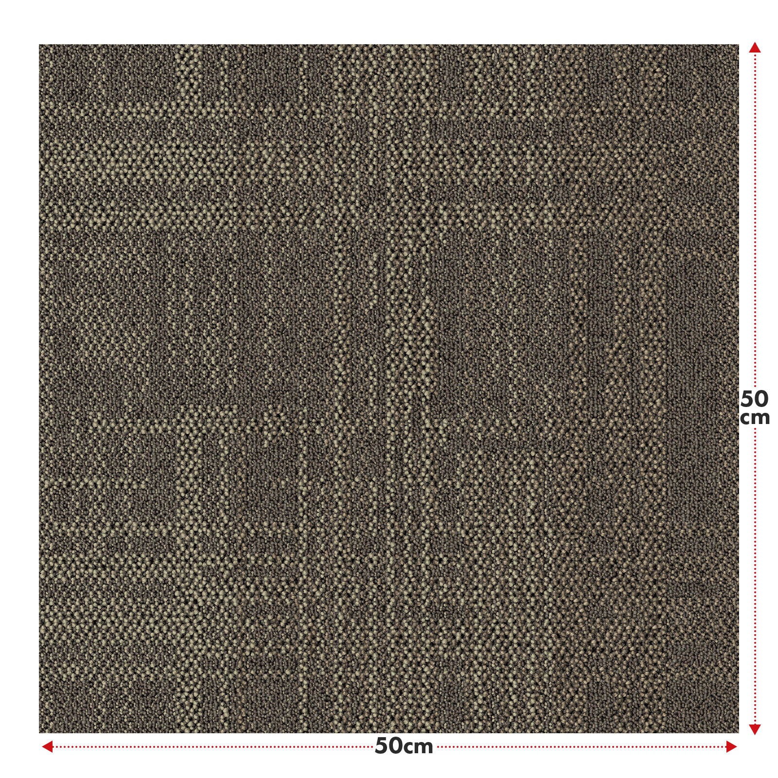 Teppichfliesen | Luzern | 50 x 50 cm | Komfortabel, schalldämmend & für Fußbodenheizung geeignet | In 4 Farben erhältlich
