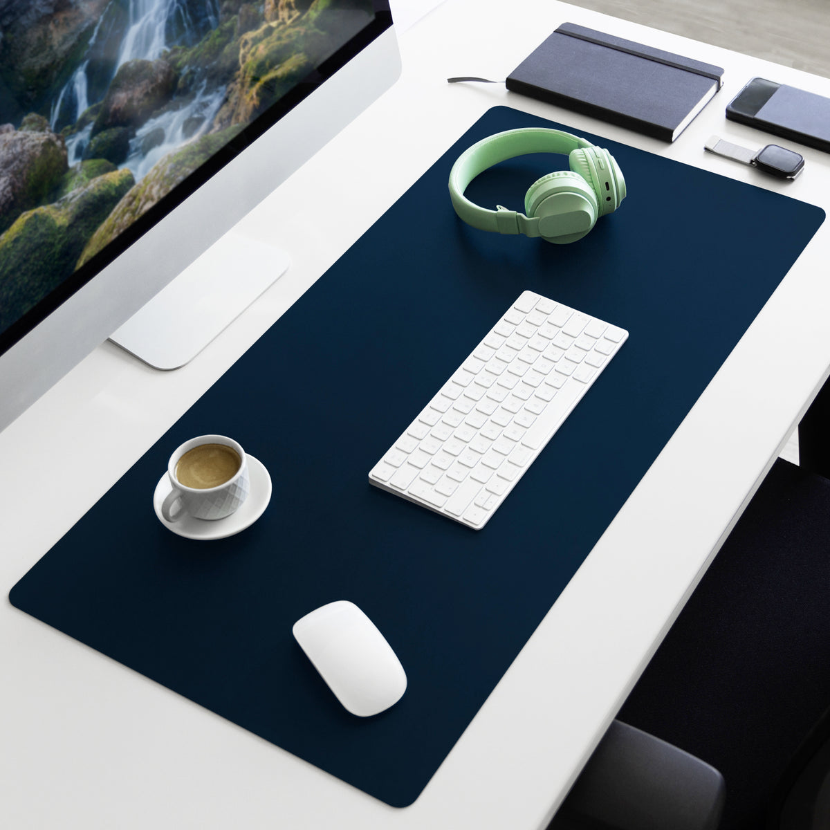 Schreibtischunterlage | Nero | Pflegeleichtes, weiches Kunstleder | Verfügbar in zahlreichen Farben und Größen