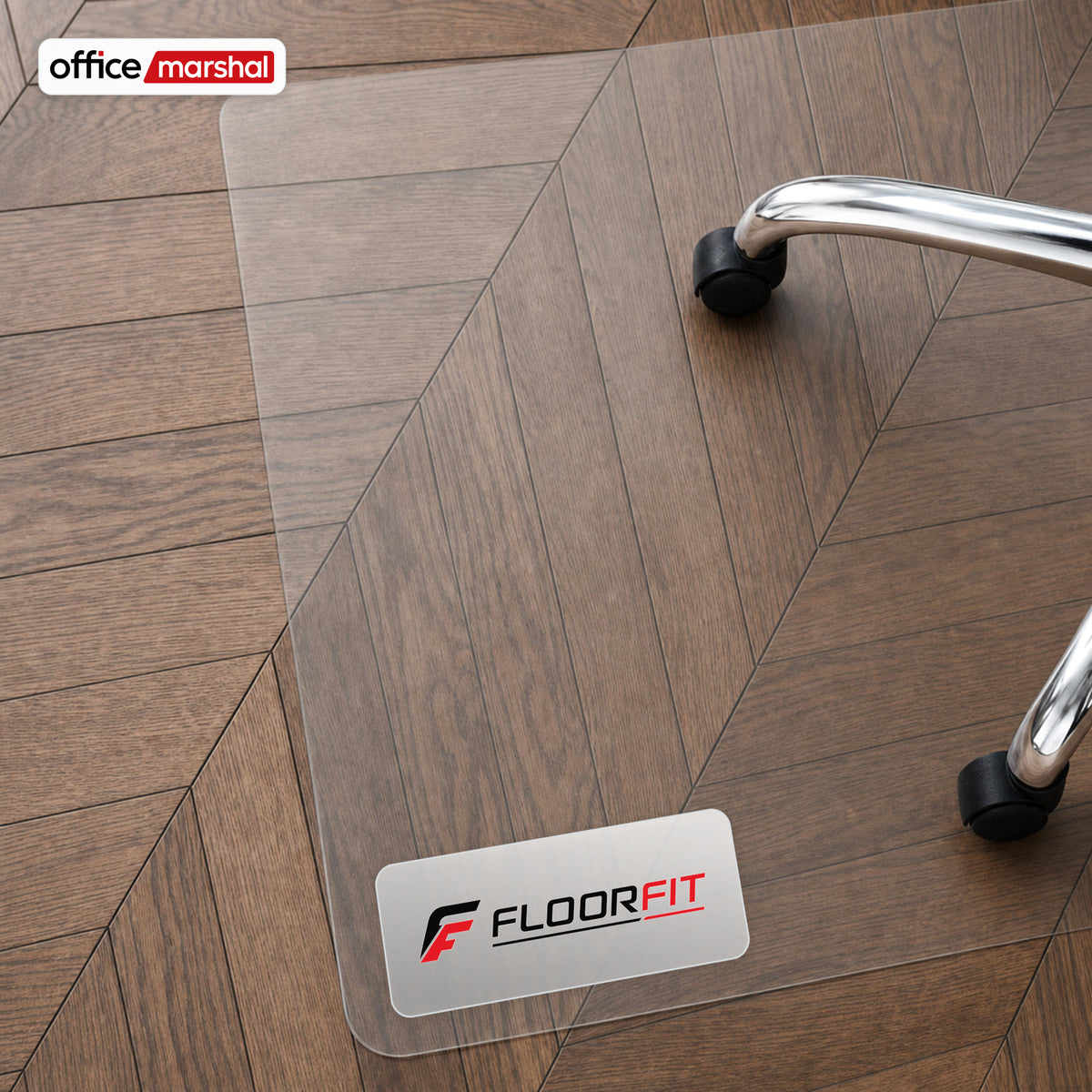 Bodenschutzmatte Floorfit nach Maß | Transparent matt | Für Hartböden, Parkett, Laminat & Vinyl