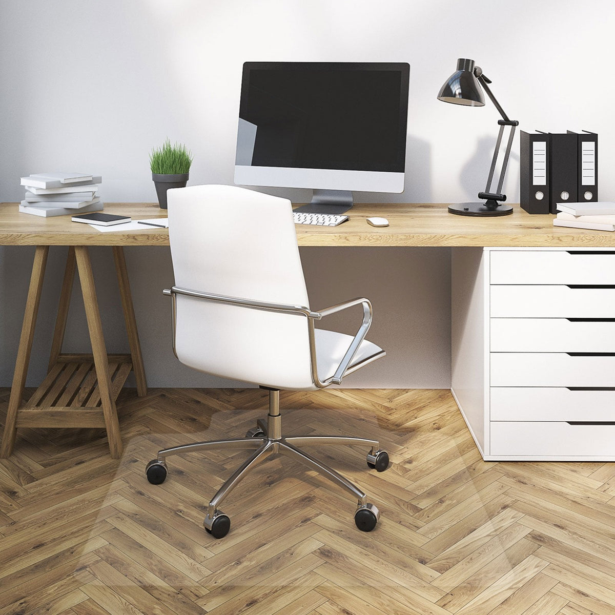 ✂ Bodenschutzmatte Neo für Hartböden | Vinyl | Transparent