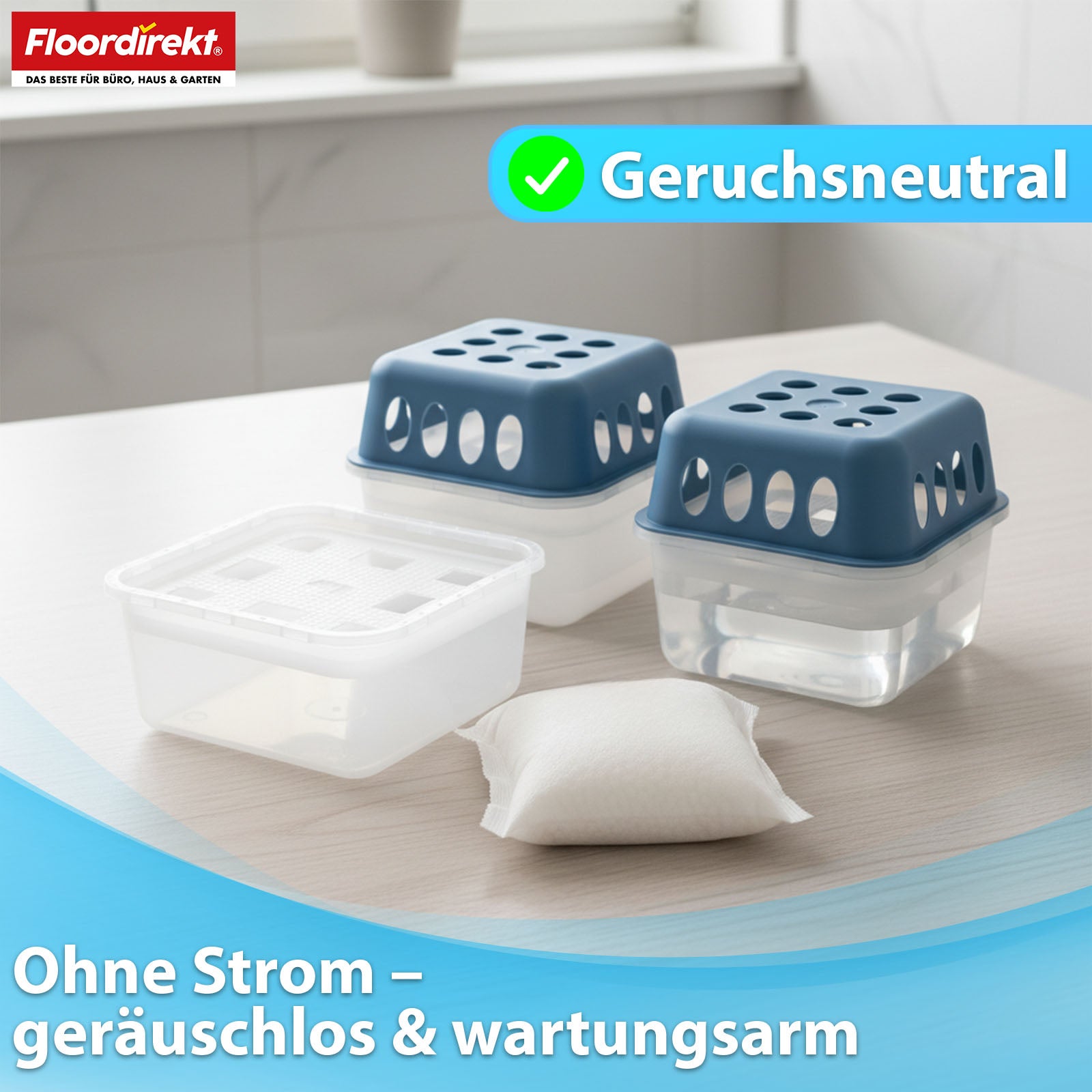 Luftentfeuchter Nachfüllpack 12er Set | Habo | Nachfüllbeutel für Raumentfeuchter für Keller, Bad, Wohnräume