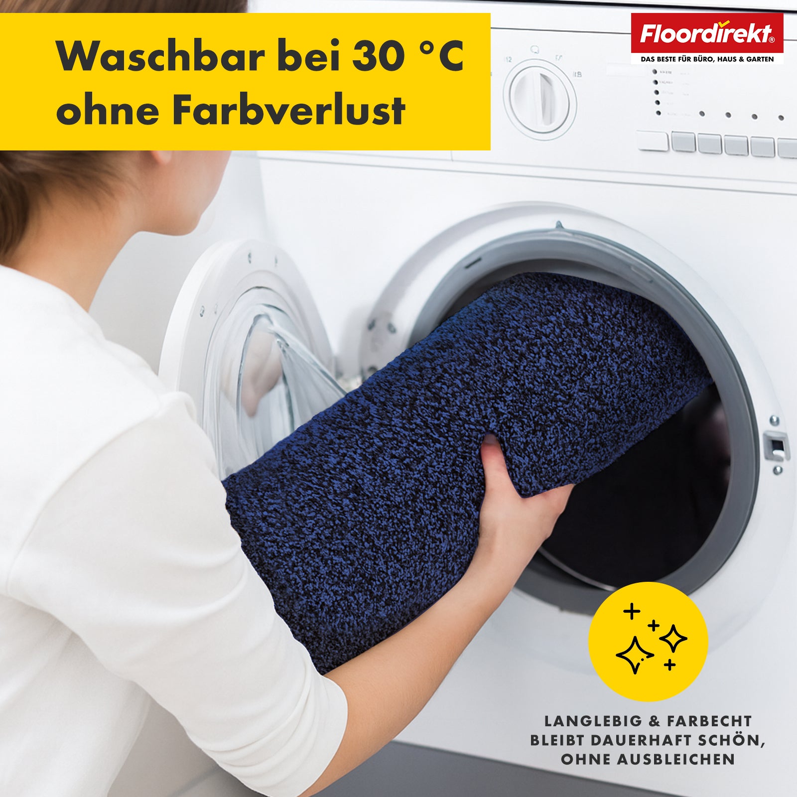 Schmutzfangmatte | Nasa | Weiche und wasserabsorbierende Fußmatte aus Polyester mit rutschfester Unterseite | Verschiedene Farben & Größen