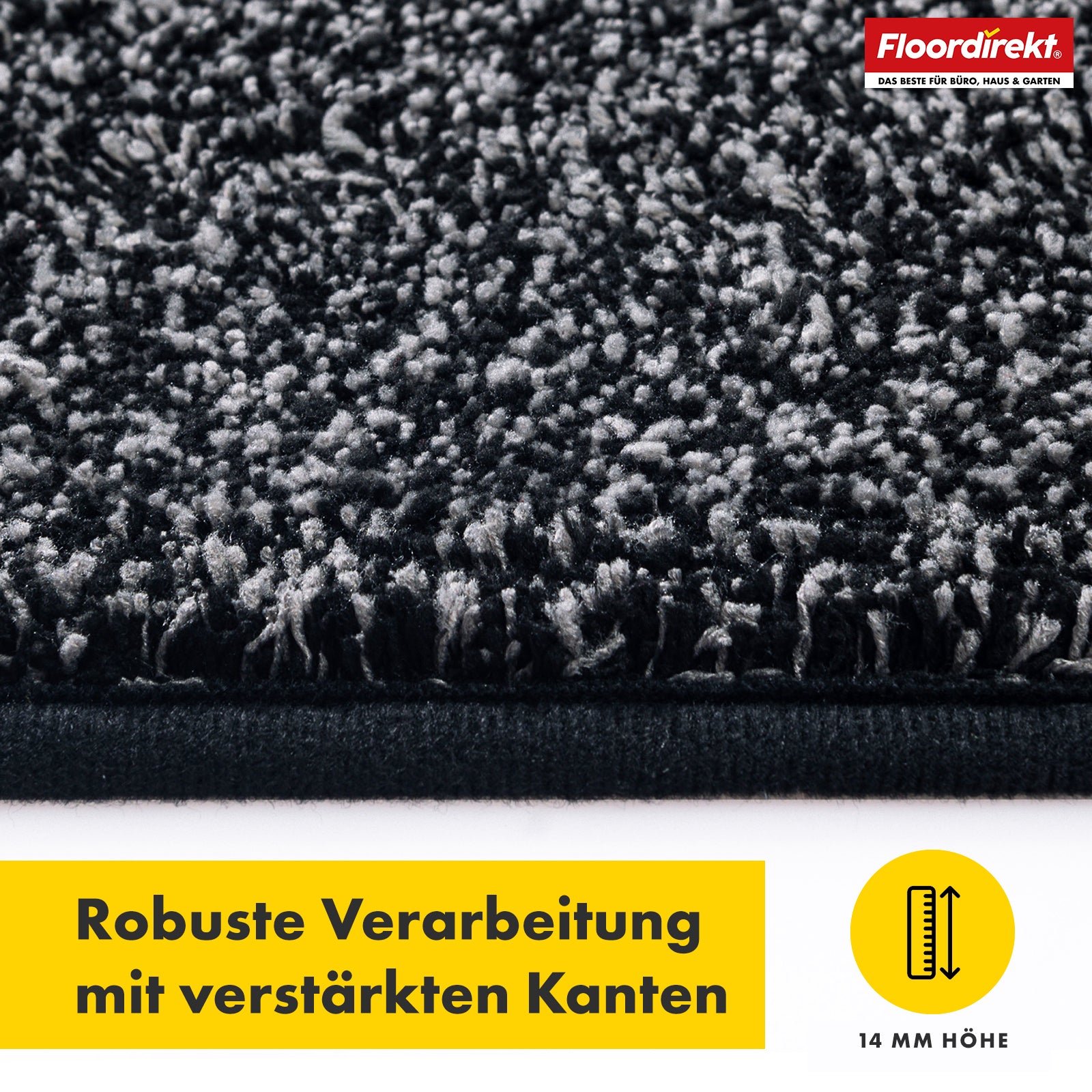 Schmutzfangmatte | Nasa | Weiche und wasserabsorbierende Fußmatte aus Polyester mit rutschfester Unterseite | Verschiedene Farben & Größen