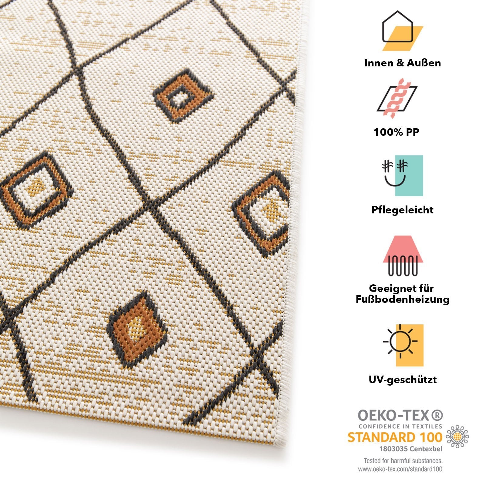 Karat Outdoorteppich | Berber | 2 Farben