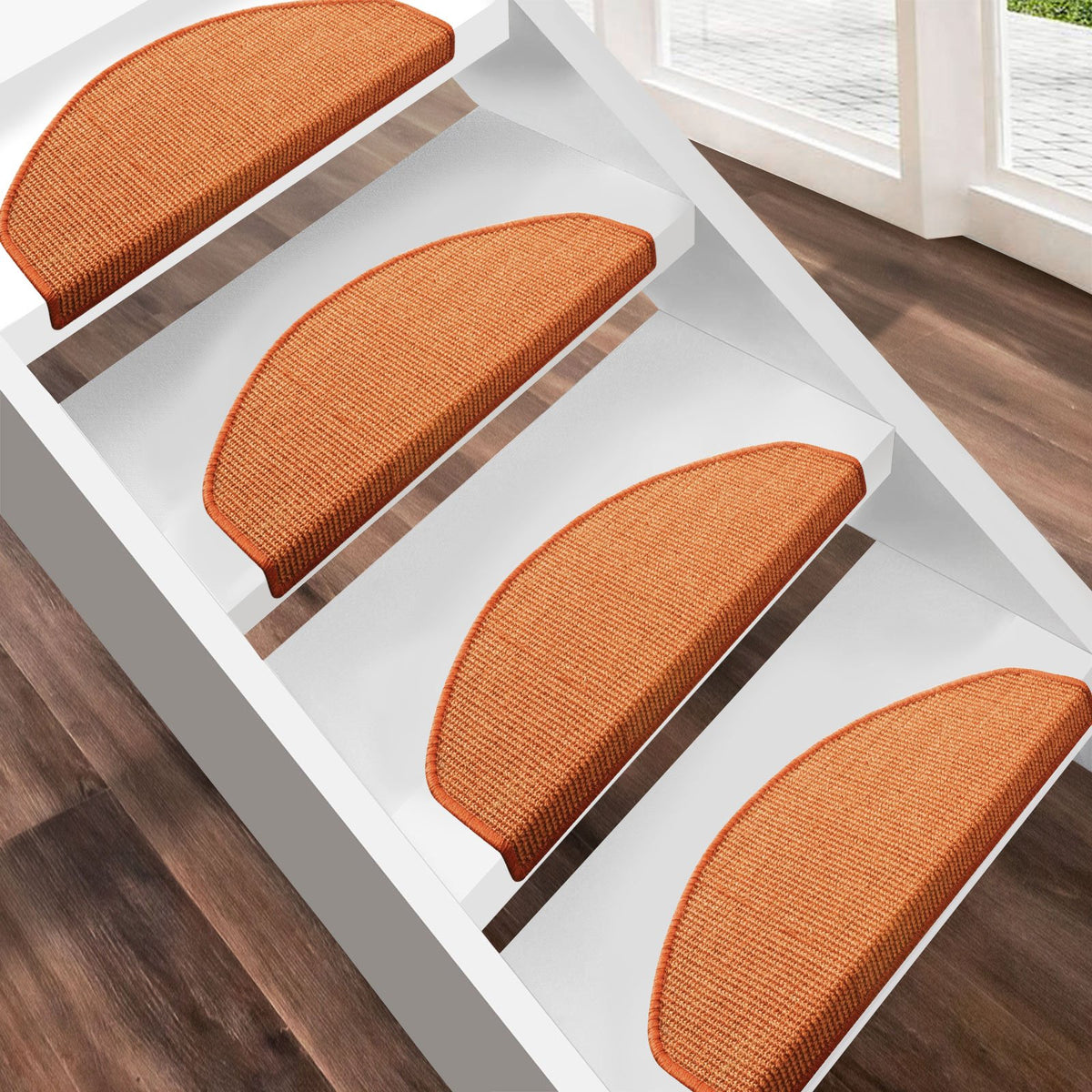 Sisal-Stufenmatten Premium | Halbrund | Viele Farben | 2 Größen