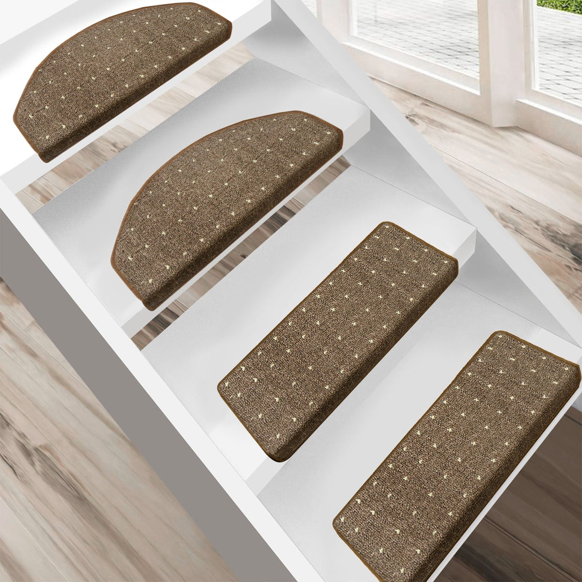 Stufenmatte Rapido | Halbrund oder eckig | Erhältlich in 4 Farben