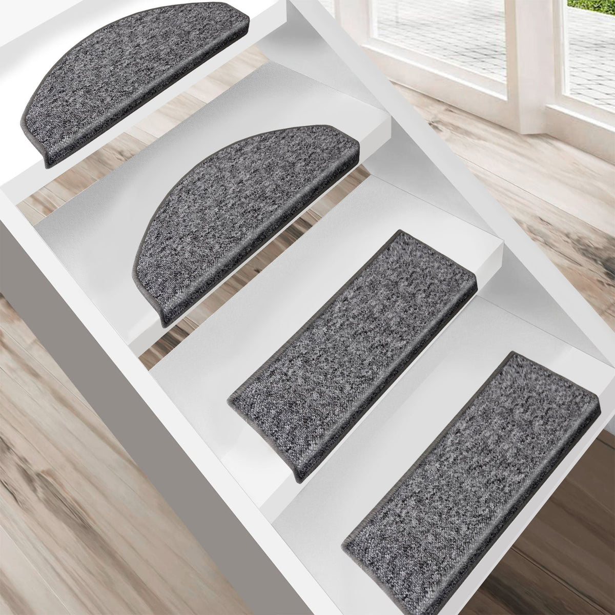 Stufenmatte Turbo | Grau | Halbrund oder eckig