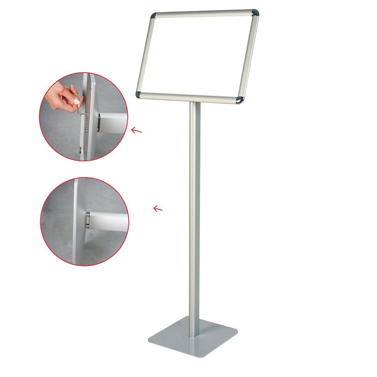 Infodisplay | Für A3 | Mit Standsäule