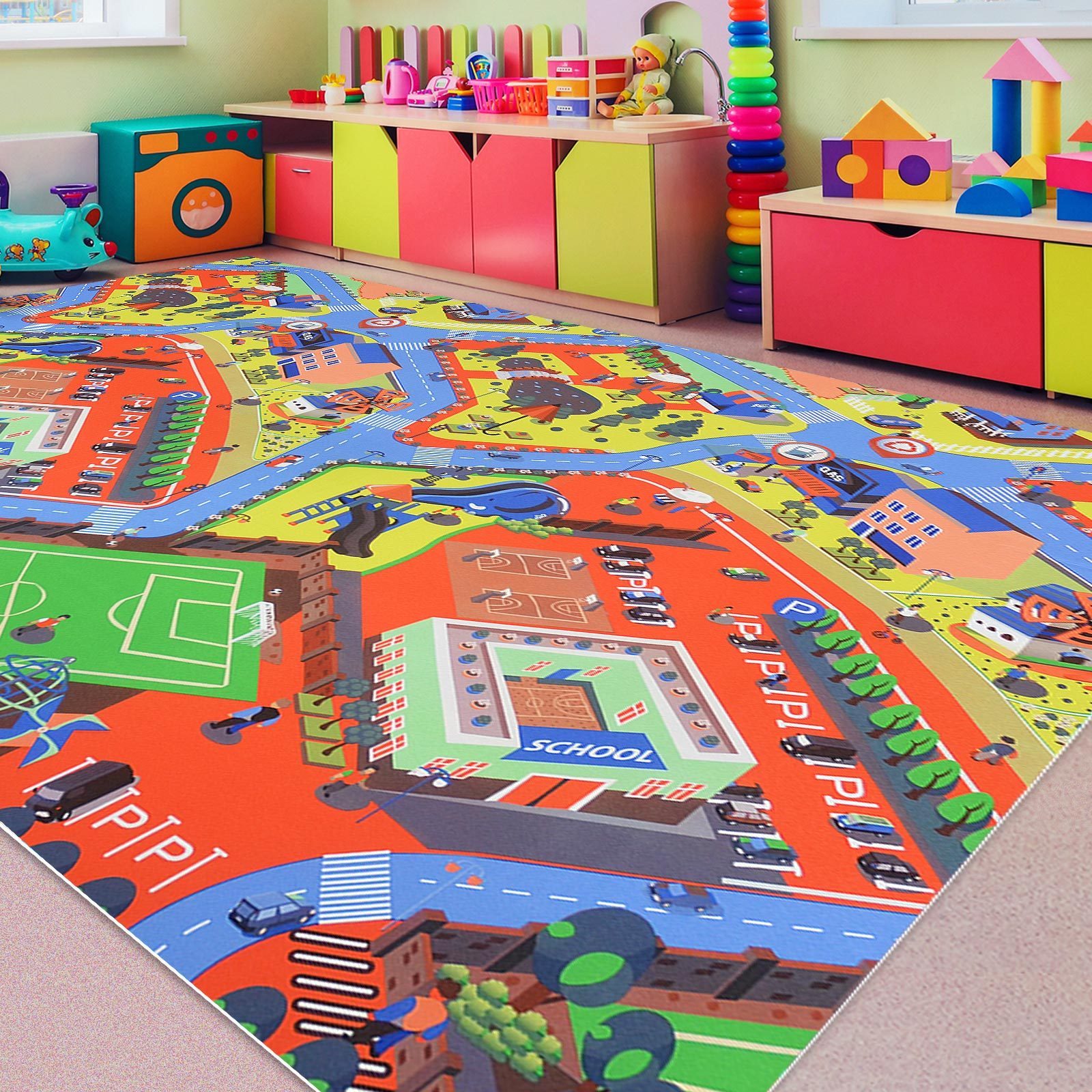 Kinderspielteppich | Campus | Zuschnitt