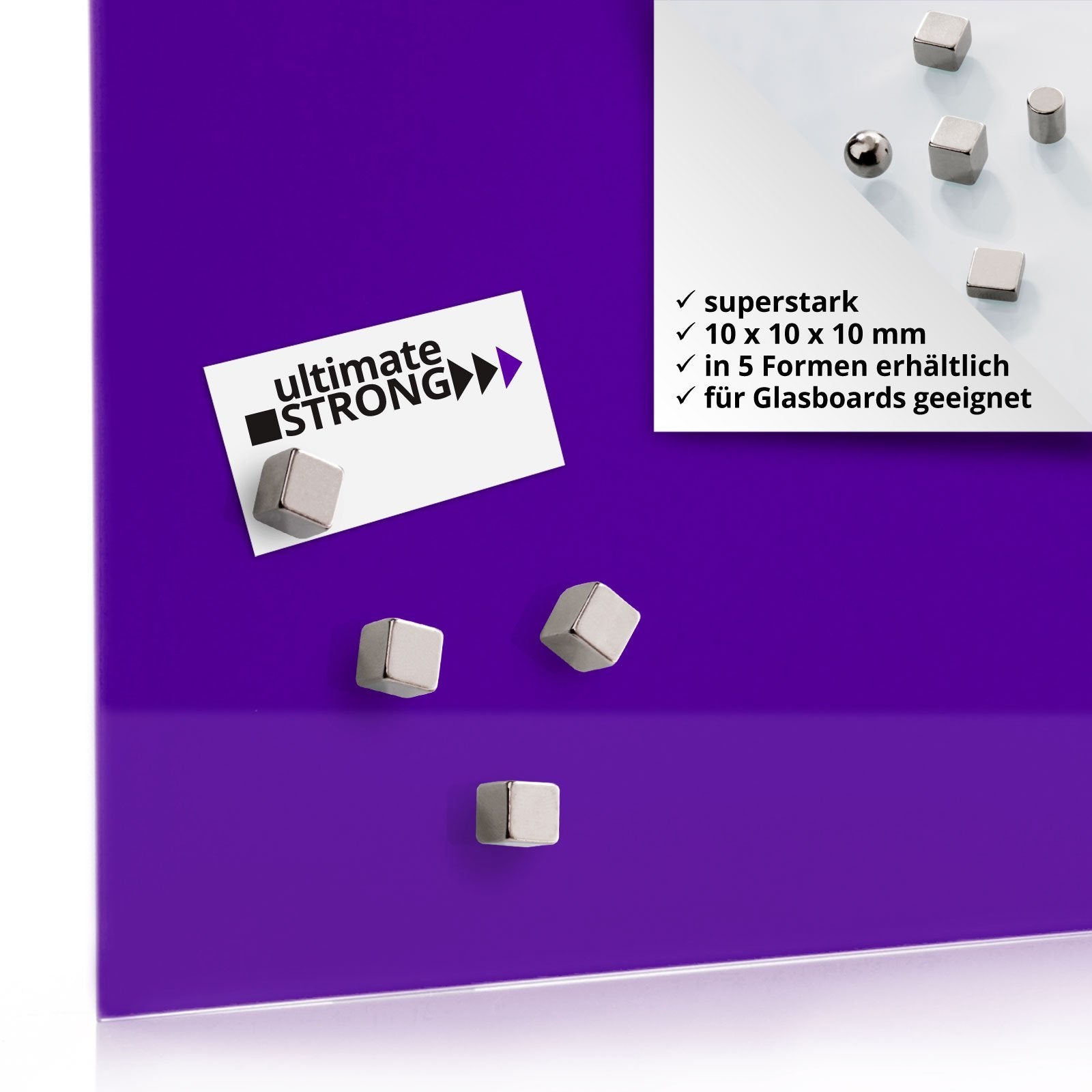Neodym-Power Mini-Magnete | 4 Stück | 5 Formen
