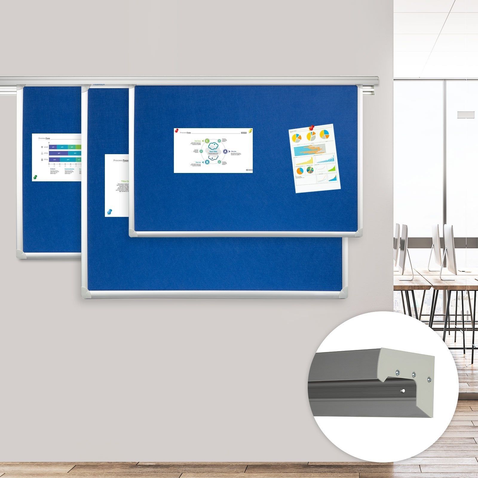 Pro-Serie | Konferenzschiene | 4 Längen