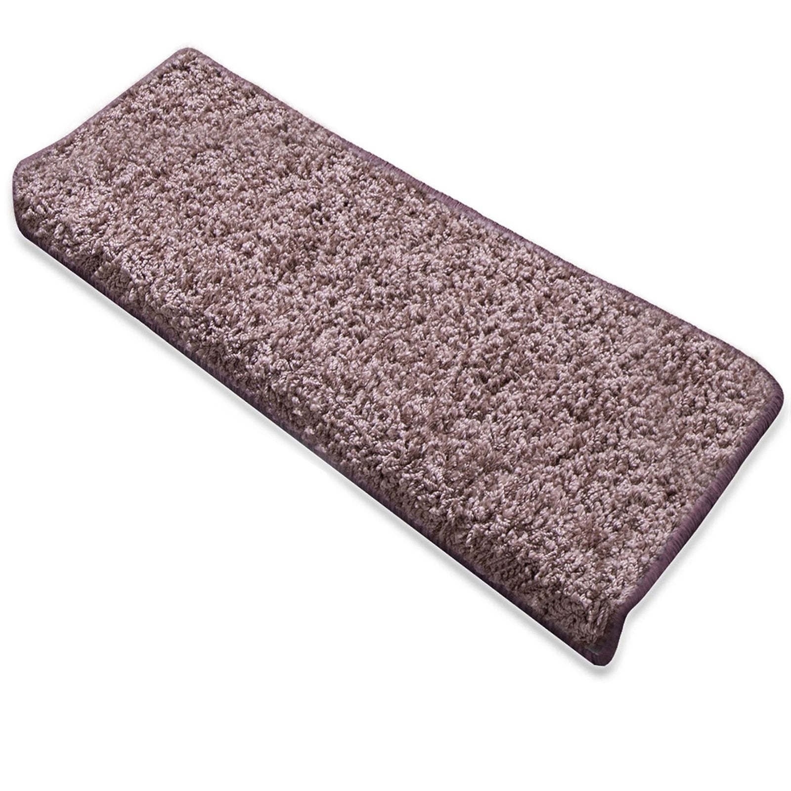 Shaggy-Stufenmatte Barcelona Halbrund oder eckig Viele Farben | Beige-Braun