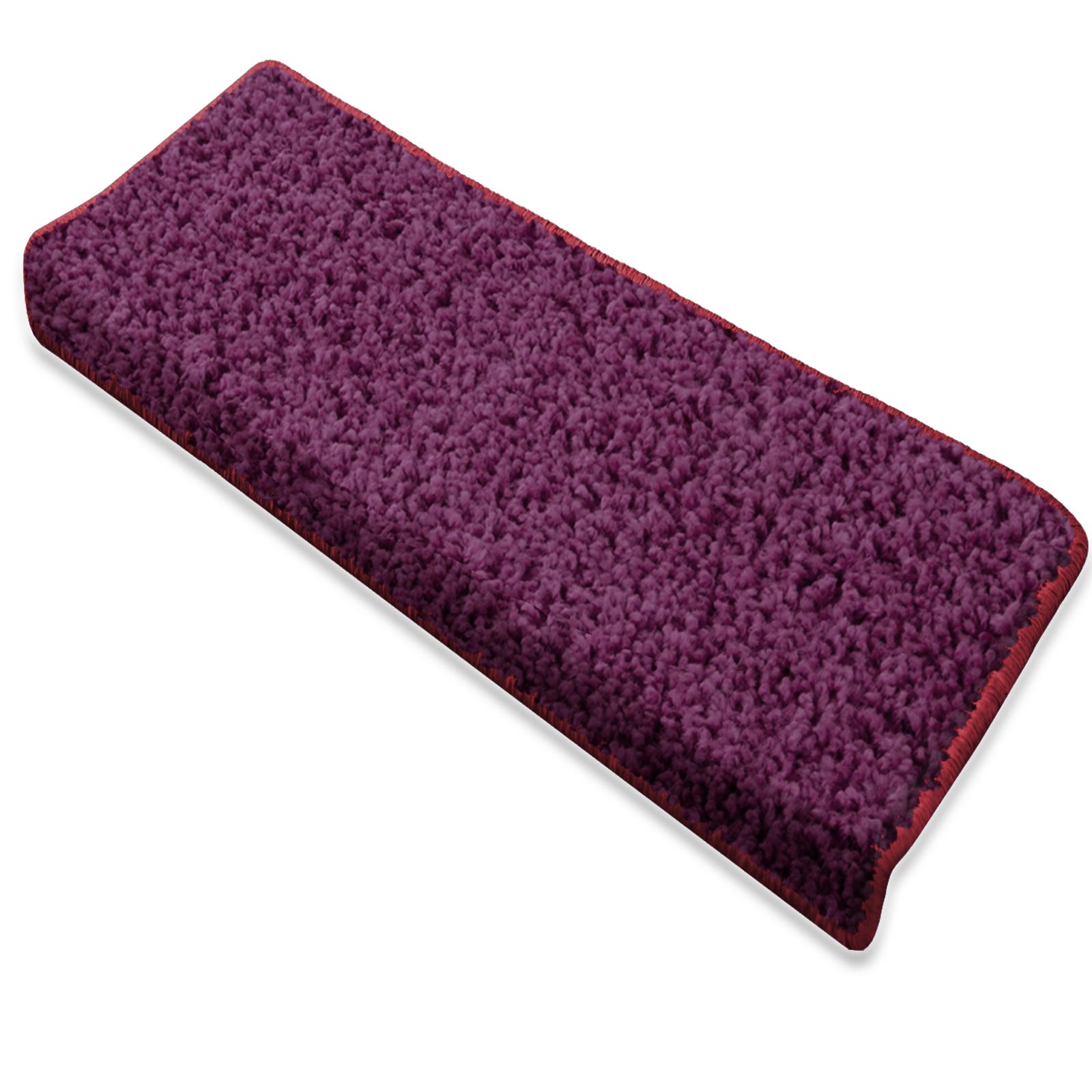 Shaggy-Stufenmatte Barcelona Halbrund oder eckig Viele Farben | Berry