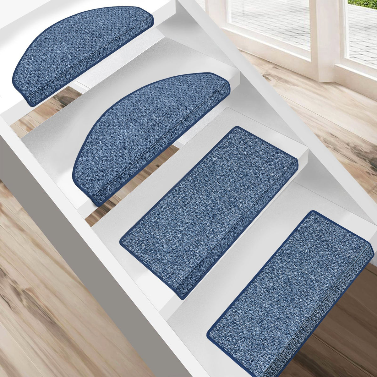 Stufenmatten Baleno Halbrund oder eckig 5 Farben | Blau