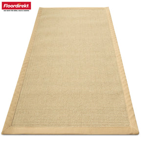 Sisal-Teppich | Bombay | Mit rutschhemmendem Rücken & Baumwollbordüre | In vielen Größen