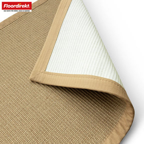 Sisal-Teppich | Bombay | Mit rutschhemmendem Rücken & Baumwollbordüre | In vielen Größen