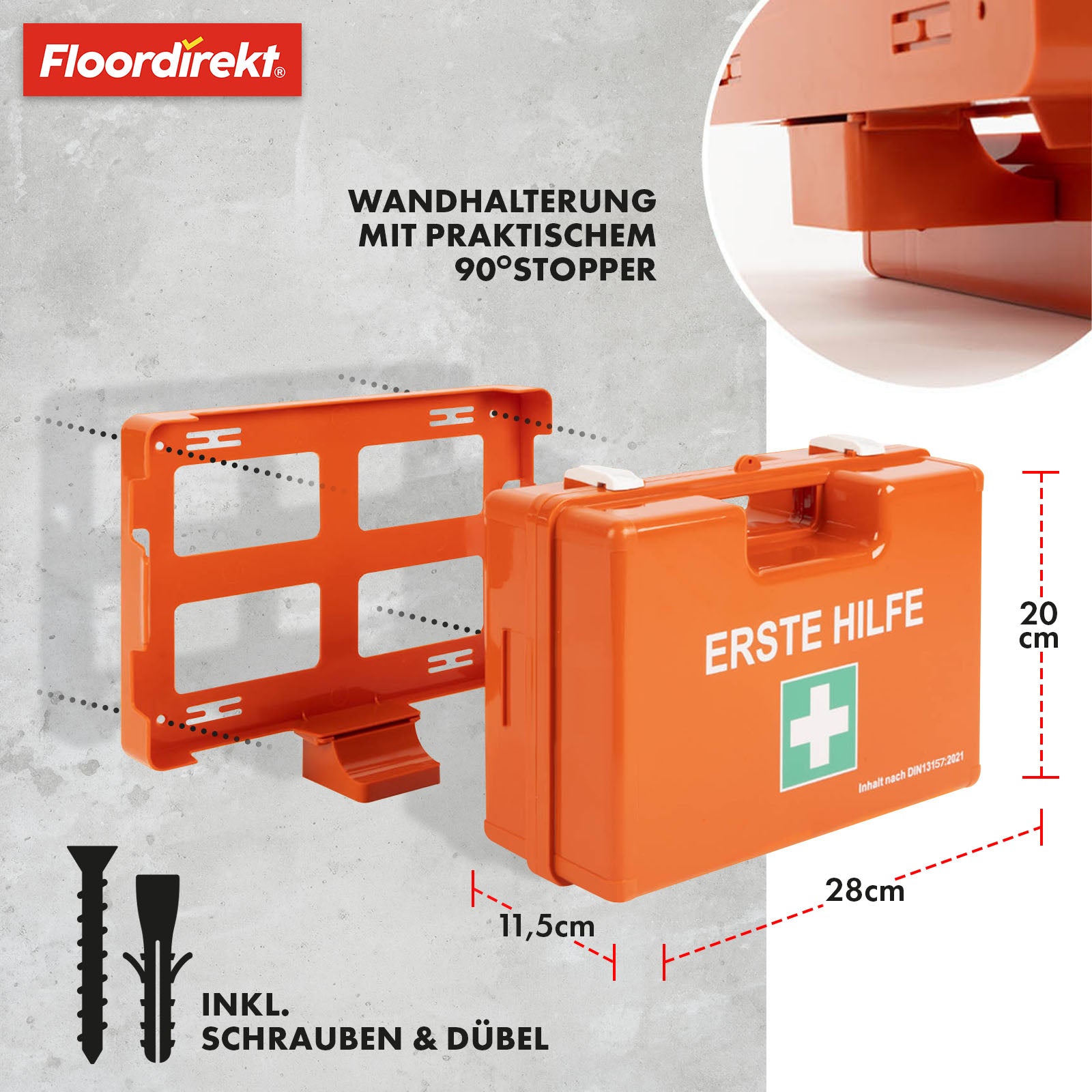 Erste-Hilfe-Koffer | Klein | DIN 13157 | Für Kleinbetriebe