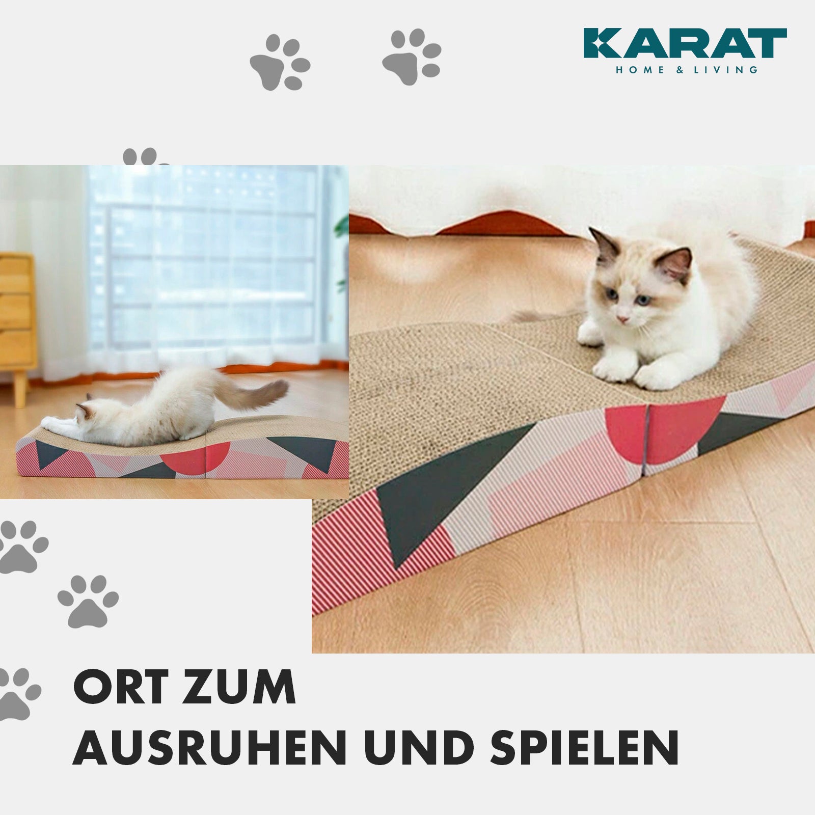 Kratzpappe für Katzen | Kratzmöbel aus Qualitäts-Pappe | Kratzbrett in drei Ausführungen