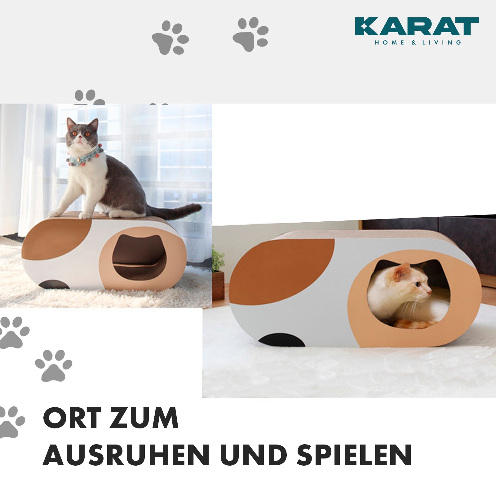 Kratzpappe für Katzen | Kratzmöbel aus Qualitäts-Pappe | Kratzbrett in drei Ausführungen