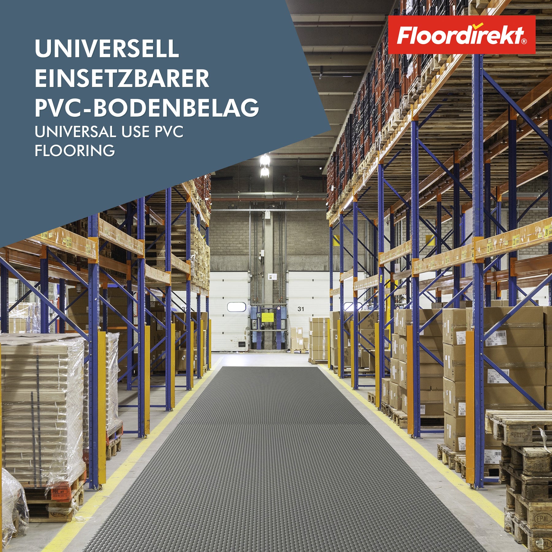 PVC-Bodenbelag | Hexagon | Robuster 2 mm Vinylboden, pflegeleicht & rutschfest | In mehreren Farben erhältlich