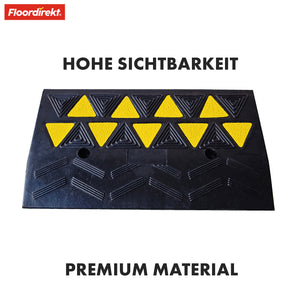 Schwellenrampe Blanc | Robuste und sichere Lösung für barrierefreie Zugänge | 50 x 28 x 8 cm