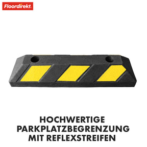 Parkplatzbegrenzung | Teton | Robuste, Sichtbare Abgrenzung für Sicheres Parken | 55 x 10 x 15 cm