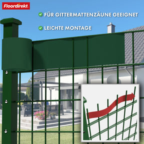 PVC-Sichtschutzstreifen | Für Gittermatten-Zäune | 3 Farben + 4 Designs
