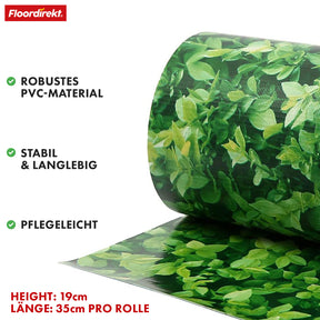 PVC-Sichtschutzstreifen | Für Gittermatten-Zäune | 3 Farben + 4 Designs