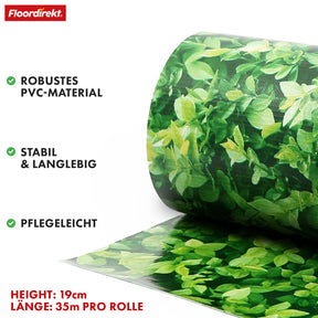 PVC-Sichtschutzstreifen | Für Gittermatten-Zäune | 3 Farben + 4 Designs