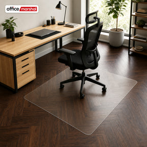 Bodenschutzmatte Floorfit nach Maß | Transparent matt | Für Hartböden, Parkett, Laminat & Vinyl