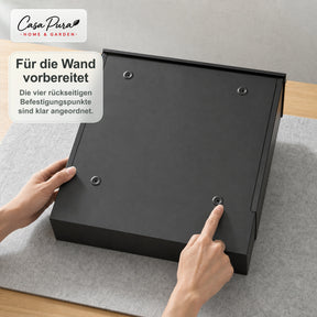 Briefkasten | Pascal | Wandbriefkasten mit Zeitungsfach | Anthrazit | Abschließbar