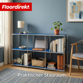 Metallregal | Concept Epure MK-018 | 3 Ablagen Standregal | Sideboard & Lowboard | Offenes Bücherregal
