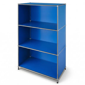 Metallregal | Concept Epure MK-101 | 4 Ablagen Standregal | Bücherregal mit Seitenwänden | Modernes Aufbewahrungsregal