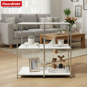 Metallregal | Concept Epure MK-027 | Offenes 3-stöckiges Sideboard & Ablageregal | In mehreren Farben erhältlich