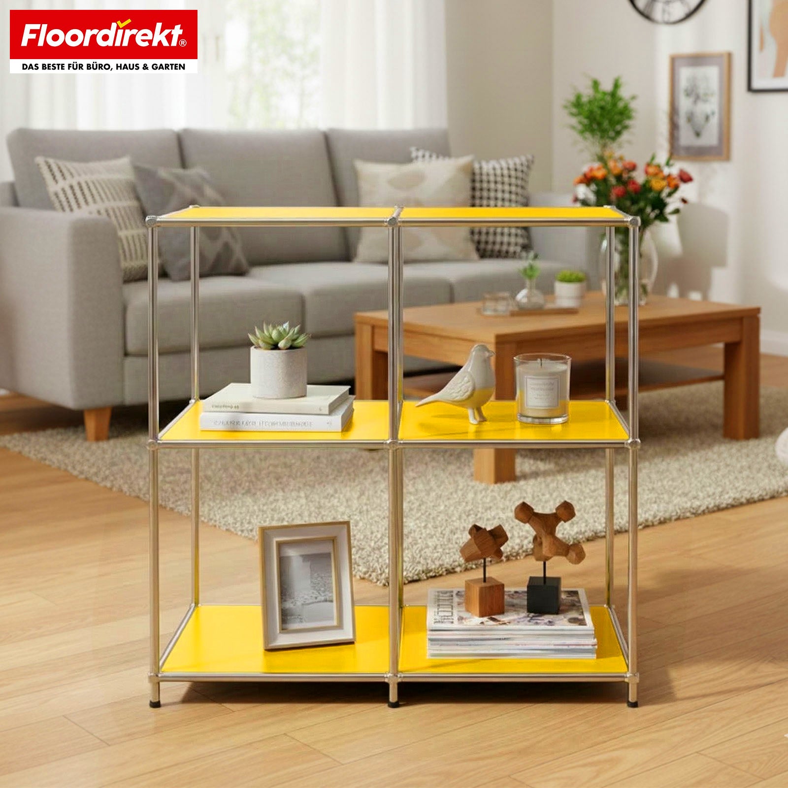 Metallregal | Concept Epure MK-027 | Offenes 3-stöckiges Sideboard & Ablageregal | In mehreren Farben erhältlich