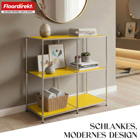 Metallregal | Concept Epure MK-027 | Offenes 3-stöckiges Sideboard & Ablageregal | In mehreren Farben erhältlich