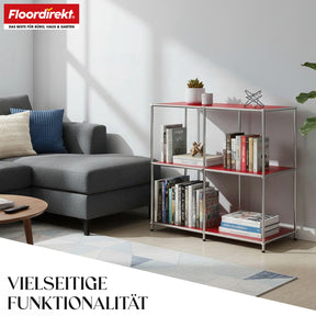 Metallregal | Concept Epure MK-027 | Offenes 3-stöckiges Sideboard & Ablageregal | In mehreren Farben erhältlich