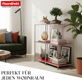 Metallregal | Concept Epure MK-027 | Offenes 3-stöckiges Sideboard & Ablageregal | In mehreren Farben erhältlich