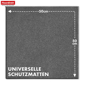 Fallschutzmatte | Play Protect | Rutschfester, robuster Gummi-Bodenschutz | Verschiedene Stärken & Farben | 50 x 50 cm