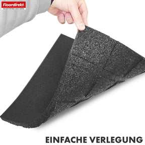 Fallschutzmatte | Play Protect | Rutschfester, robuster Gummi-Bodenschutz | Verschiedene Stärken & Farben | 50 x 50 cm